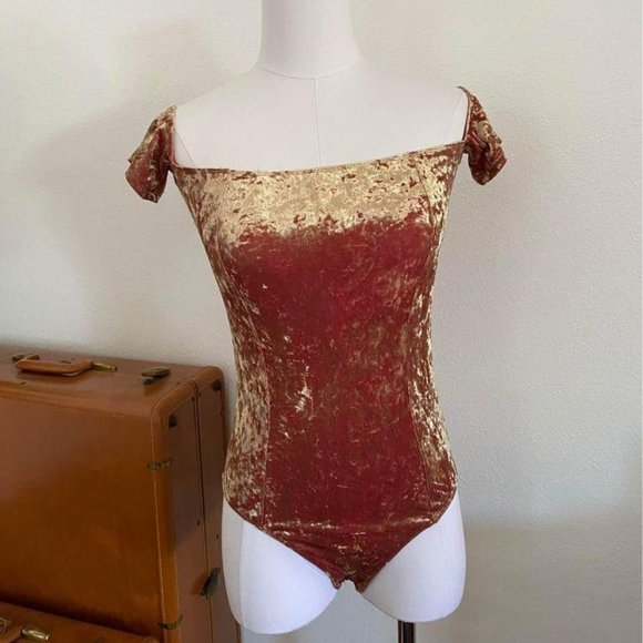 Urban Outfitters Tops - Out from Under Urban Outfitters Gold Bodysuit